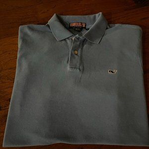 Vineyard Vines, Size L, Blue Polo Shirt